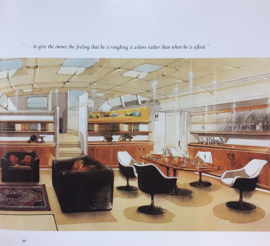 Comforts within a yacht