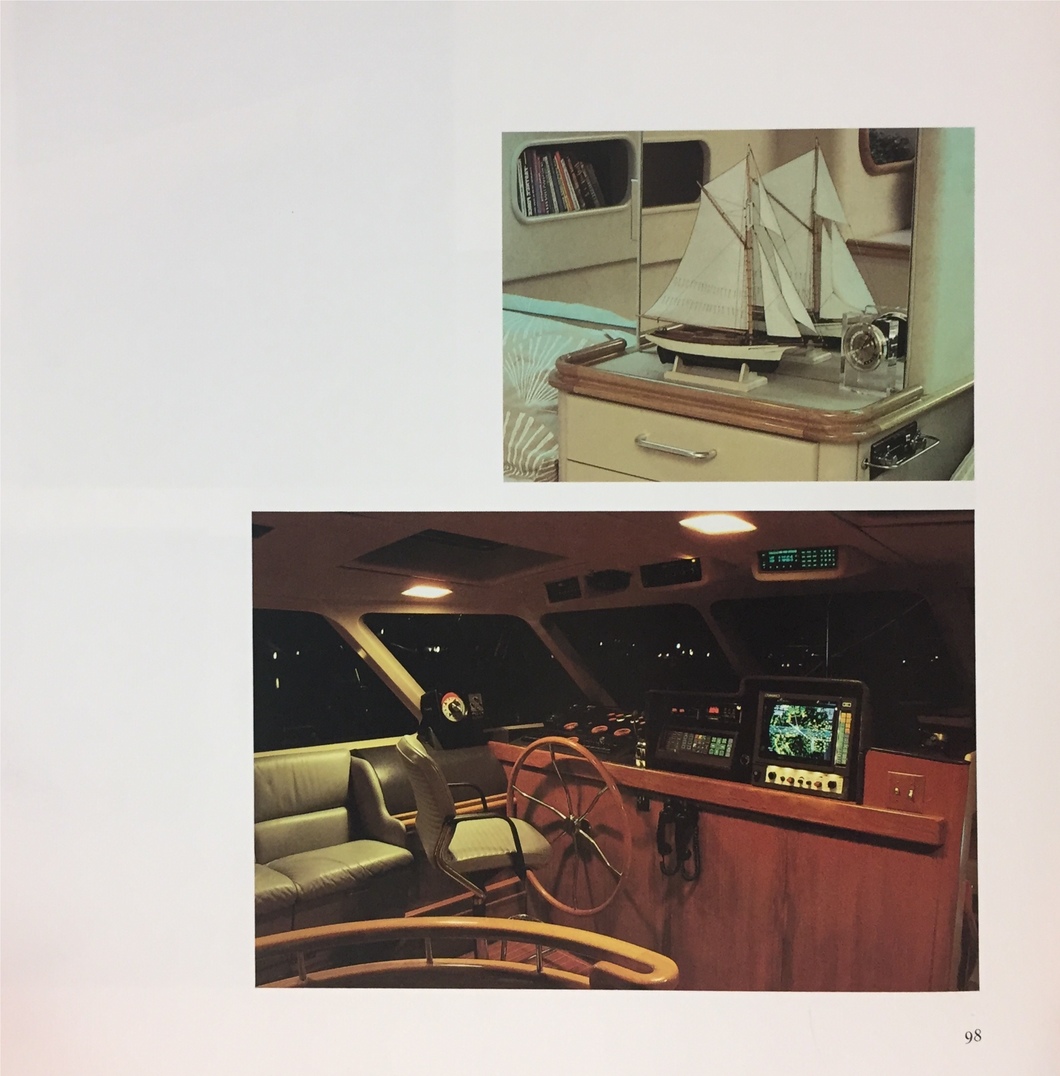 Layout of a yacht